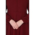Umbrella cut abaya- Maroon